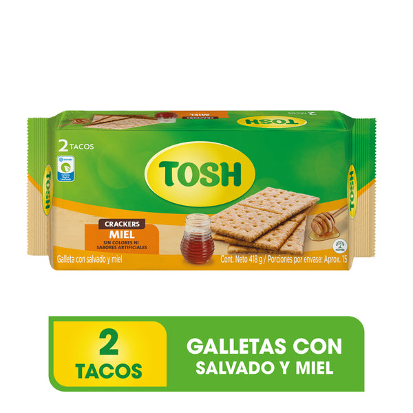 GALLETA TOSH 2 TACOS 418G MIEL