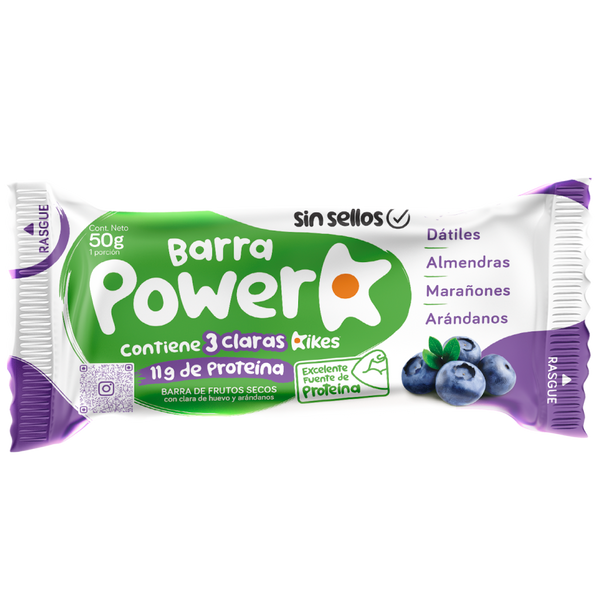 BARRA PROTEINA KIKES 50G ARANDANO POWERK