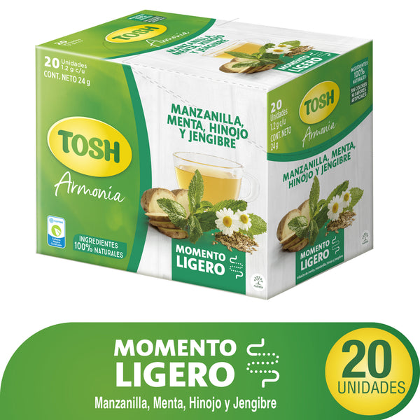 AROMATICA TOSH LIGERO 20 SOBRES 24G