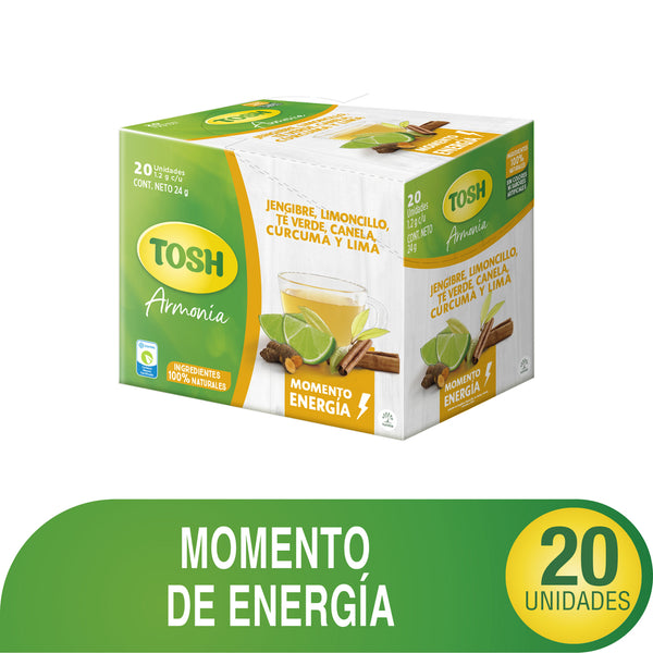 AROMATICA TOSH 20 SOBRES 24G ENERGIA
