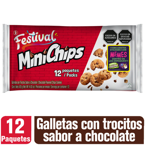 GALLETA MINICHIPS 12U 420 FESTIVAL