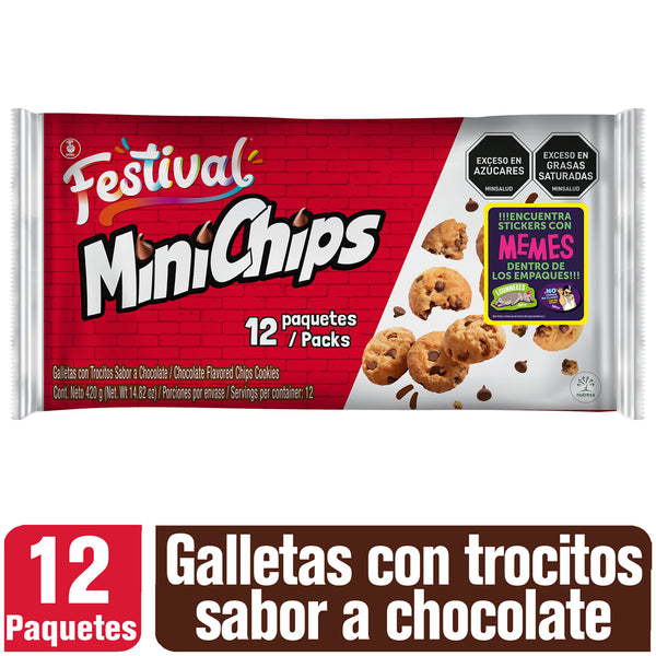 GALLETA MINICHIPS 12U 420 FESTIVAL