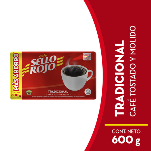 CAFE SELLO ROJO 600G FUERTE
