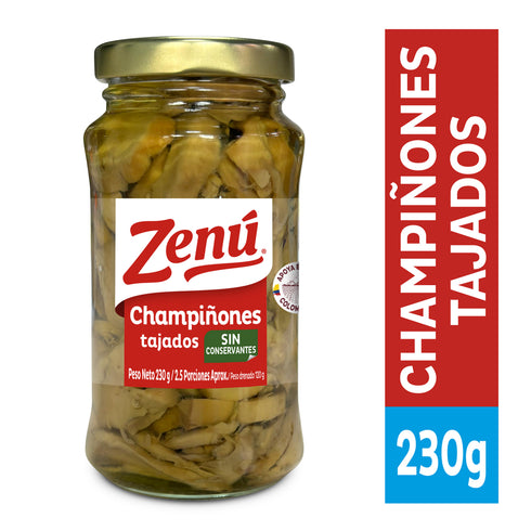 CHAMPINONES ZENU 230G TAJADO