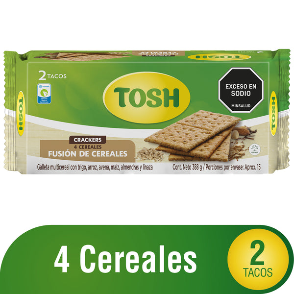 GALLETA TOSH FUSION CEREALES FIT 388GR