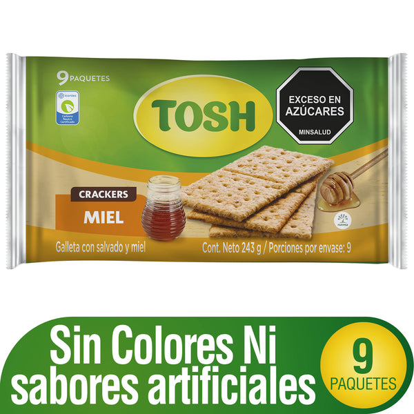 GALLETA TOSH 9U BOLSA MIEL FIT