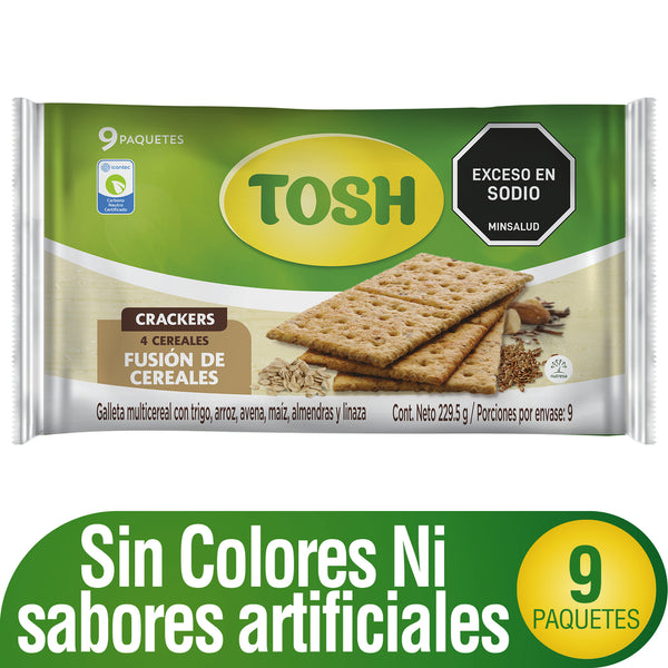 GALLETA TOSH 9U 229.5G FUSION CEREAL