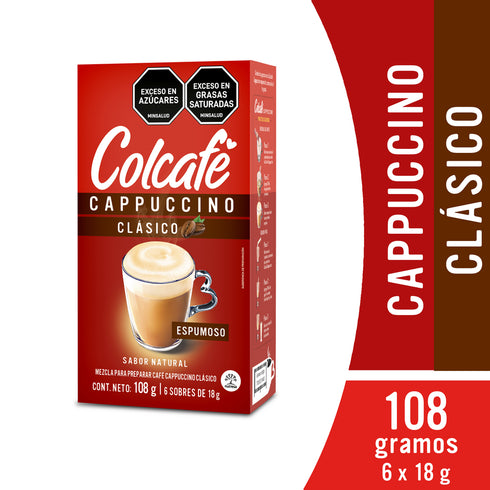 CAFE CAPPUCCINO COLCAFE 6U 108G CLASICO