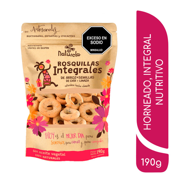 ROSQUILLA NATURELA 190G CHIA/LINAZA