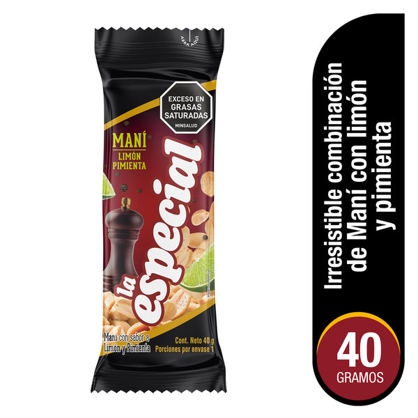 MANI LA ESPECIAL 40G LIMON PIMIENTA