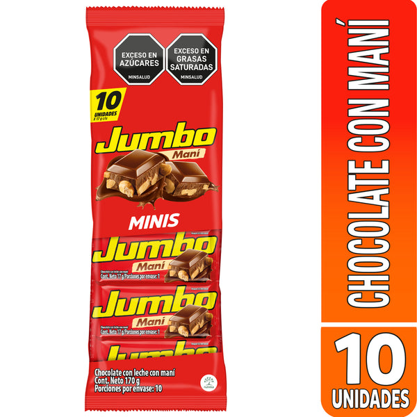 CHOCOLATIINA JUMBO MANI X10UND 170G