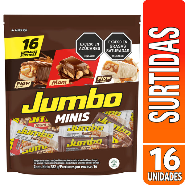 CHOCOLATINA JUMBO MINISURTIDA 16U 272G