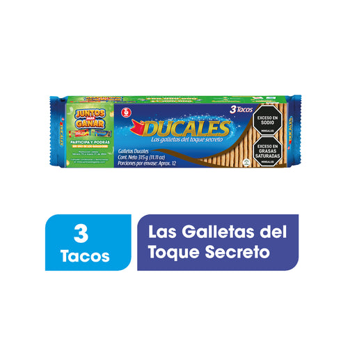 GALLETA DUCALES NOEL 3U 315G