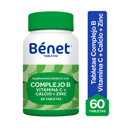 TABLETAS BENET 60U 31.2G COMPLEJO B