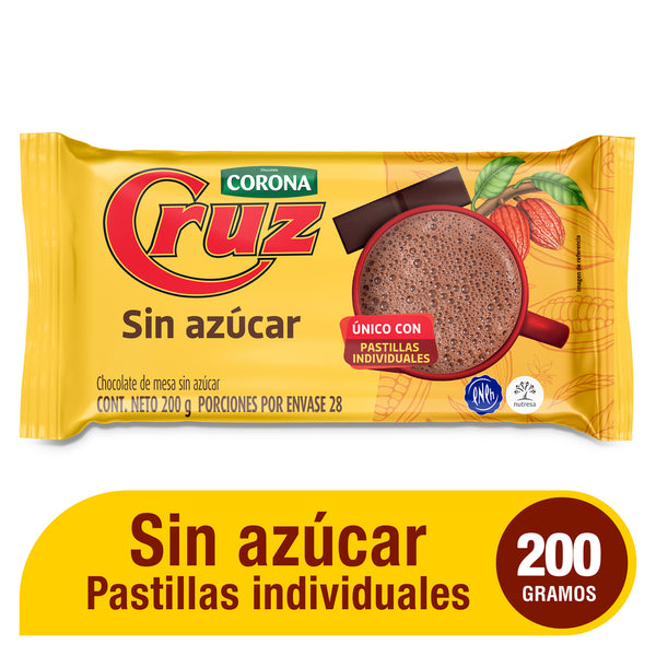 CHOCOLATE CRUZ 200G CLASICO PASTILLA