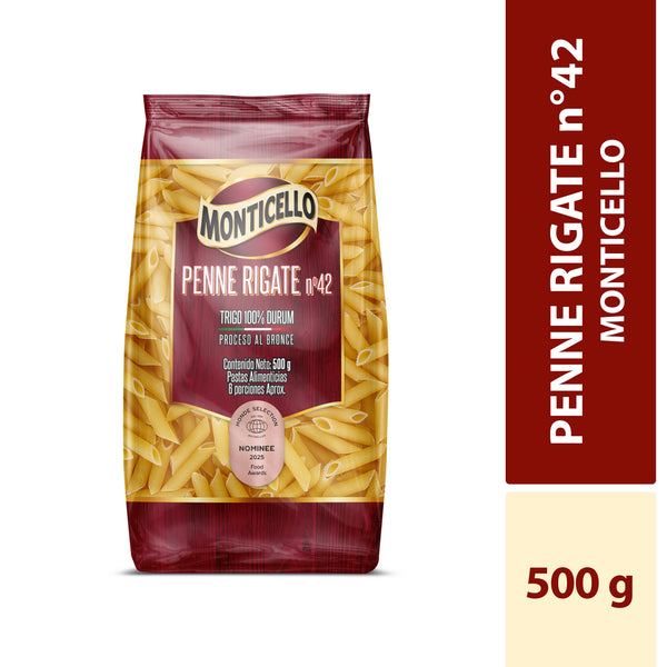 PASTA MONTICELLO 500G PENNE RIGATE