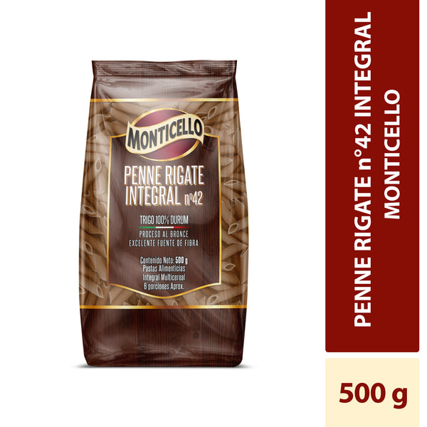 PASTA MONTICELLO 500G PENNE RIGATE INTEG
