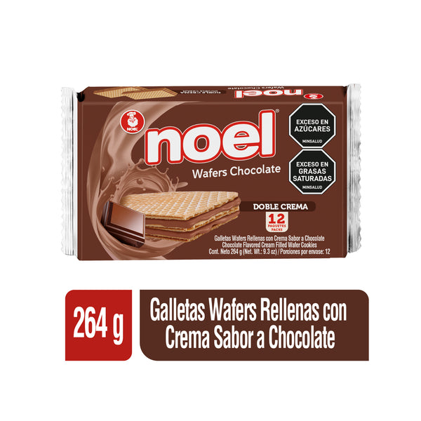 GALLETA WAFER NOEL 12U 264G CHOCOLATE