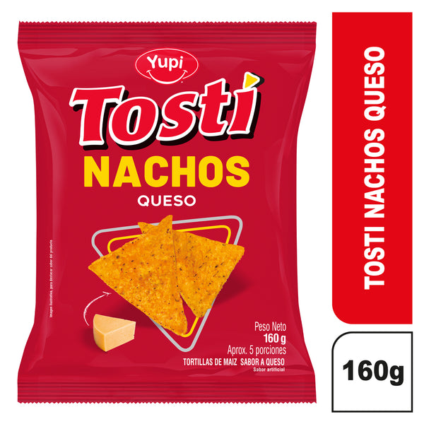 NACHOS YUPI 160G QUESO