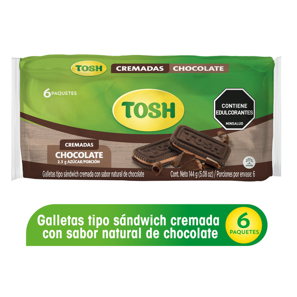 GALLETA TOSH 6U 144G CHOCOLATE