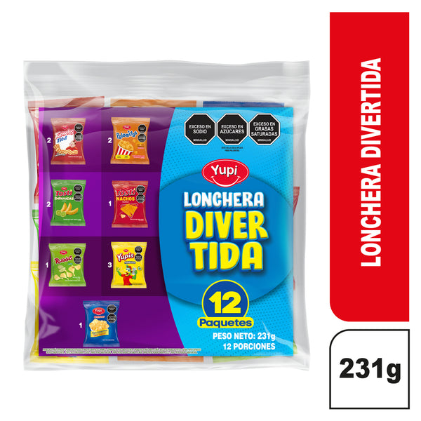 LONCHERA DIVERTIDA YUPI 12U 231G SURTID
