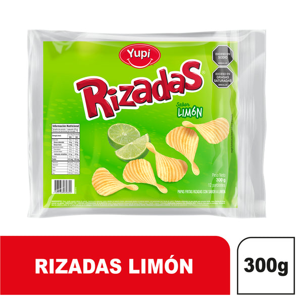 PAPA RIZADA 12U 25G LIMON
