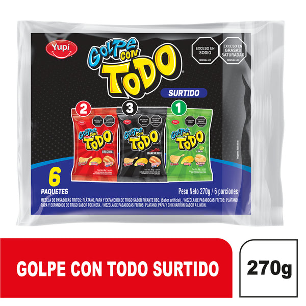 PASABOCA GOLPE CON TODO 270G SURTIDO