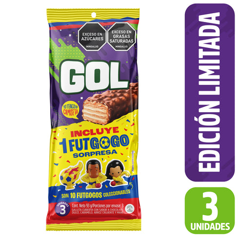 CHOCOLATINA GOL 3U 93G GOGOS