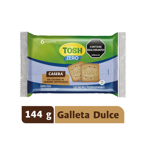 GALLETA TOSH 6U 144G CASERA ZERO