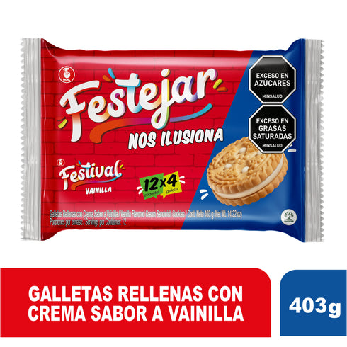 GALLETA FESTIVAL 426G VAINILLA