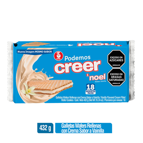 GALLETA WAFER NOEL 18X4 BOLSA VAINILLA