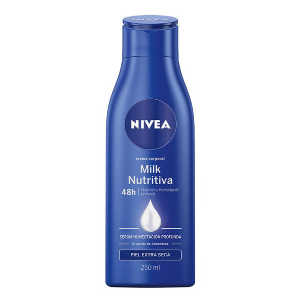 crema corporal nivea 250ml milk nitriti