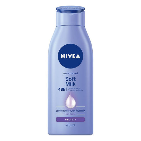 crema nivea body 400ml soft milk piel se
