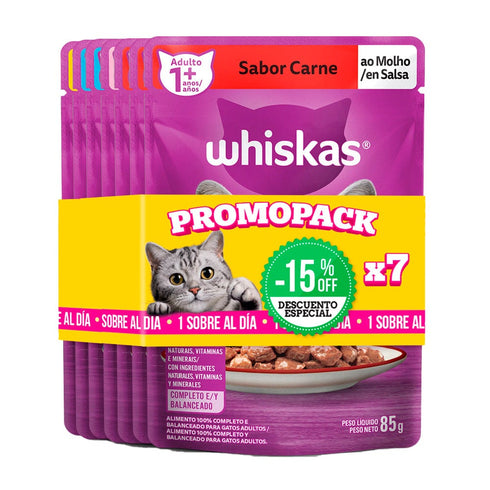 ALIMENTO WHISKAS 7U AHORRAPACK 15%