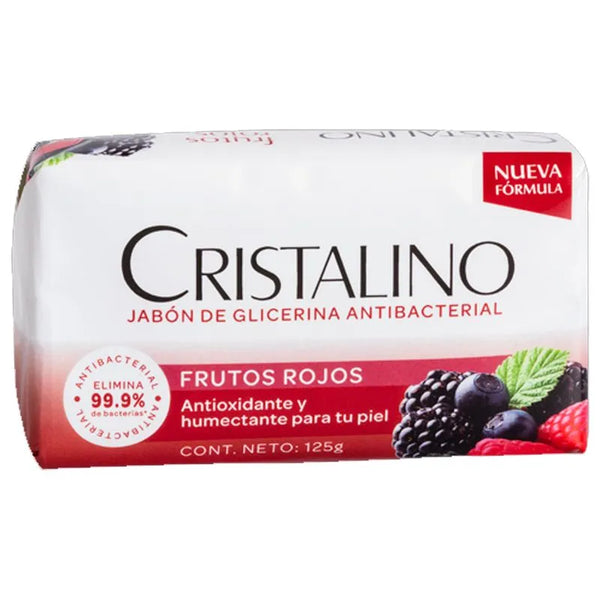 JABON CRISTALINO 125G FRUTOS ROJOS