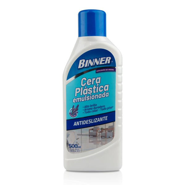 cera emulsionada binner 500ml antidesliz