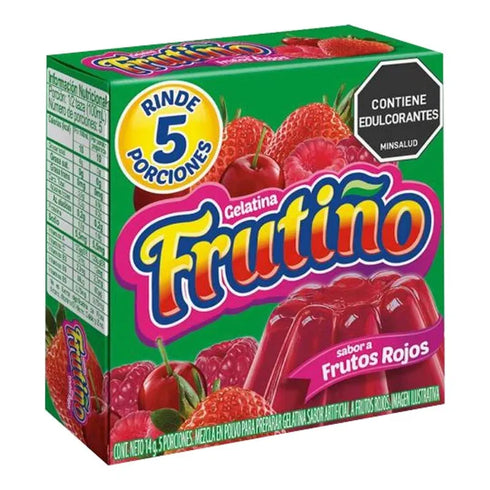 GELATINA FRUTINO 14G FRUTOS ROJOS