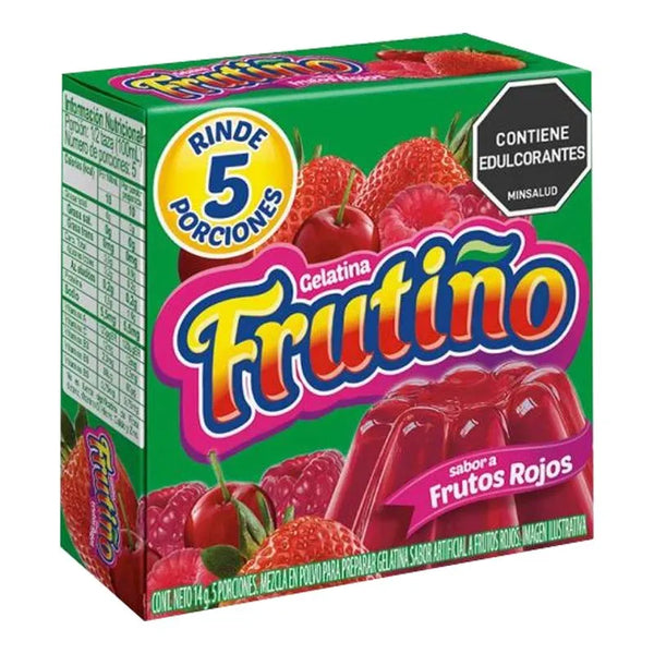 GELATINA FRUTINO 14G FRUTOS ROJOS