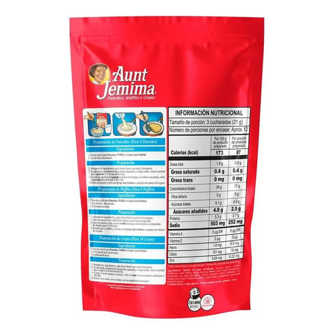 MEZCLA PANCAKE AUNT JEMINA 250G SOLO LECHE