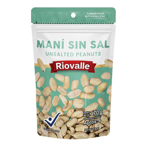 MANI SIN SAL RIOVALLE 170G