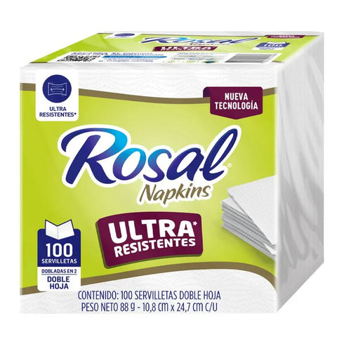 SERVILLETA ROSAL 100U ULTRA RESISTENTE
