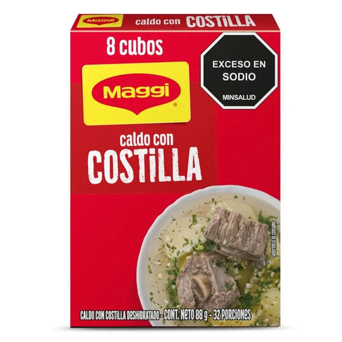 CALDO MAGGI 8U 88G COSTILLA CUBOS