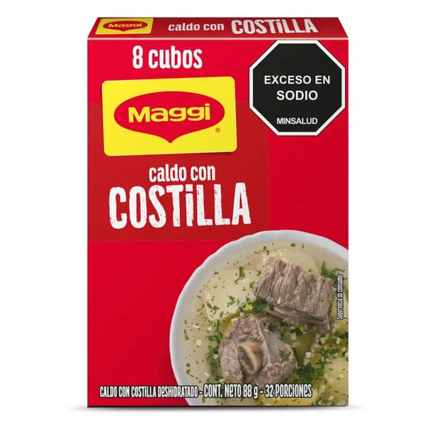 CALDO MAGGI 8U 88G COSTILLA CUBOS