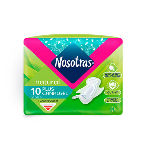 TOALLA NOSOTRAS 10U PLUS CANALGEL