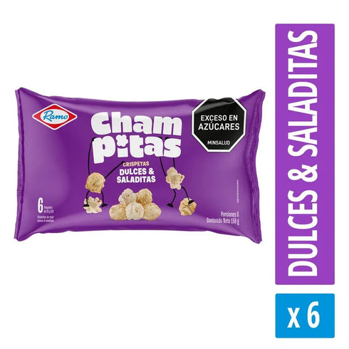 CRISPETAS CHAMPITAS RAMO 6U DULCE Y SALA