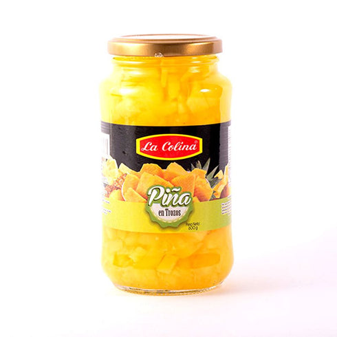 pina en almibar la colina 600g trozos