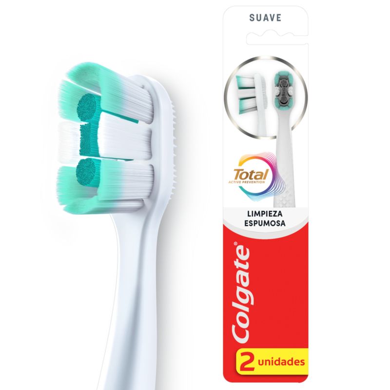 cepillo colgate 2u total prevencion acti