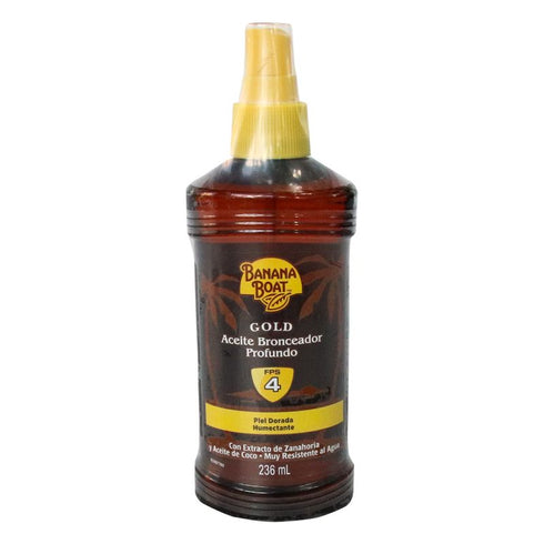 bronceador banana boat 236ml aceite fps4