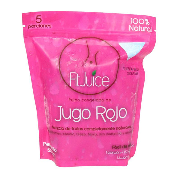 jugo rojo fit juice 500g con colageno