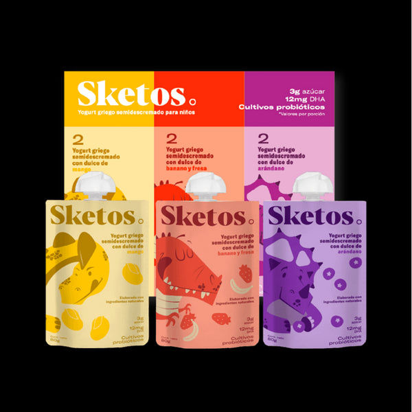 yogurt griego sketos 6u 480g pack kids